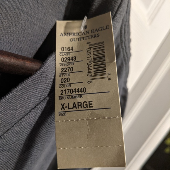 AE American Eagle T-Shirt V-Neck Pocket Men's XL - Picture 7 of 10
